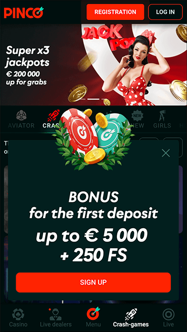 pinco casino online